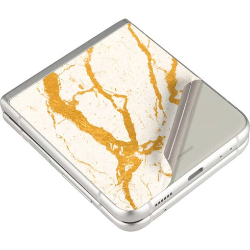 Cracked Marble Galaxy Z Flip3 5G Skin